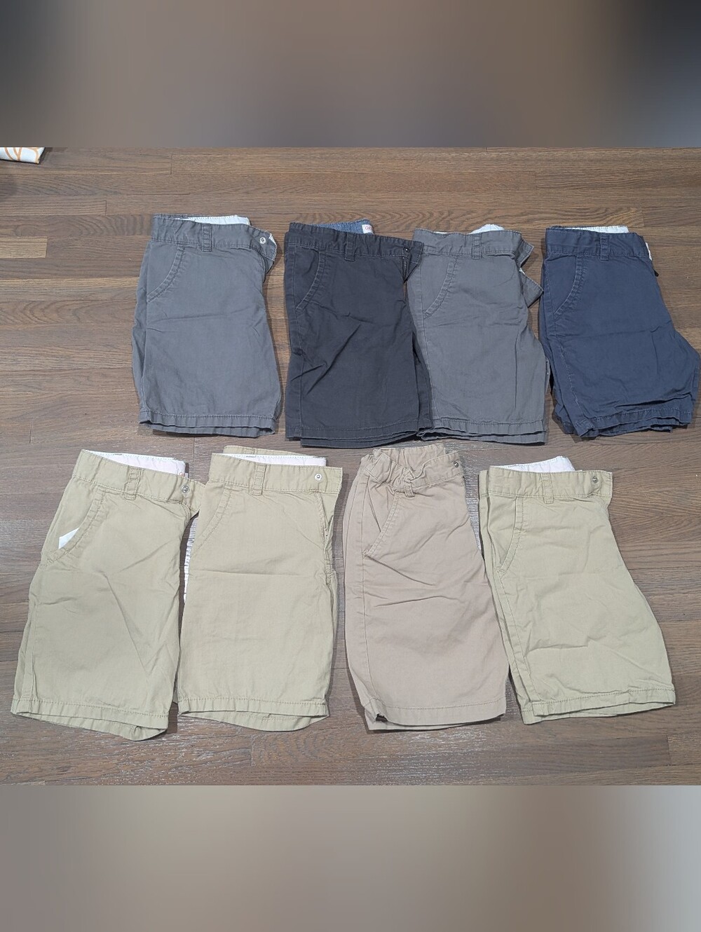 Cat & Jack Size 8 Boys Cotton Uniform Shorts - 8 Pairs